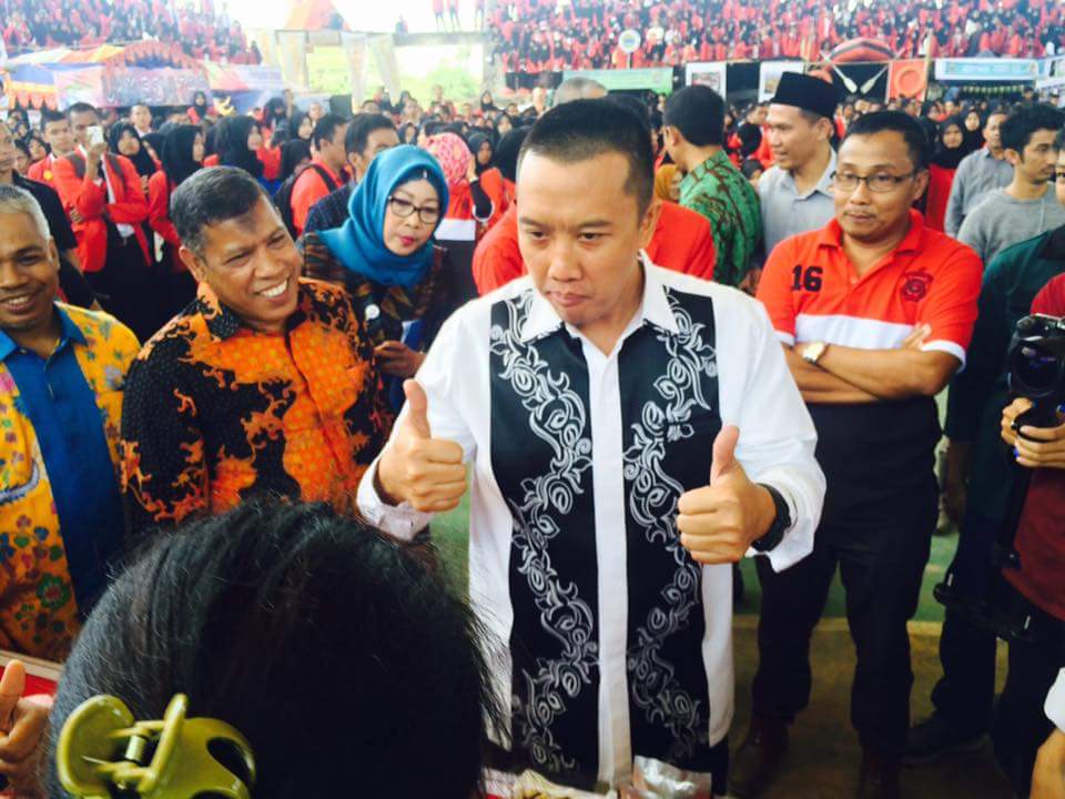Menpora Imam Nahrawi menghadiri Unhas Day.