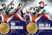 Dua Emas Diraih Indonesia Melalui Cabor Menembak Thailand 2025