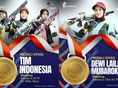 Dua Emas Diraih Indonesia Melalui Cabor Menembak Thailand 2025
